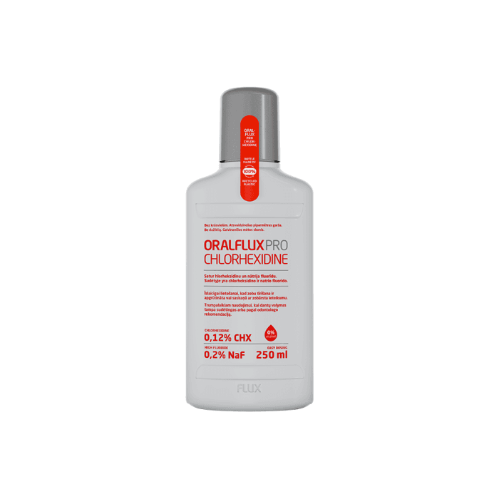 ORALFLUXPRO CHLORHEXIDINE burnos skalavimo skystis, 250 ml