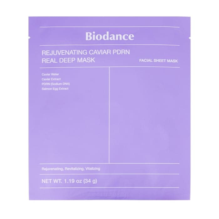 BIODANCE REJUVENATING CAVIAR PDRN REAL DEEP veido kaukė, 34 g