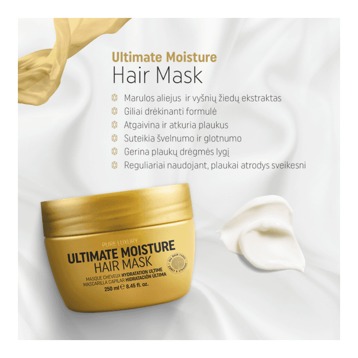 RICH intensyviai drėkinanti plaukų kaukė PURE LUXURY ULTIMATE MOISTURE, 250 ml-1