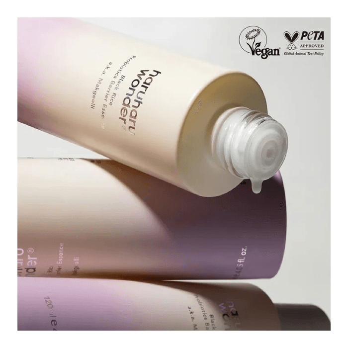 HARUHARU WONDER veido esencija su juodaisiais ryžiais ir probiotikais odos barjero stiprinimui, Black Rice Probiotics Barrier Essence, 120 ml-2