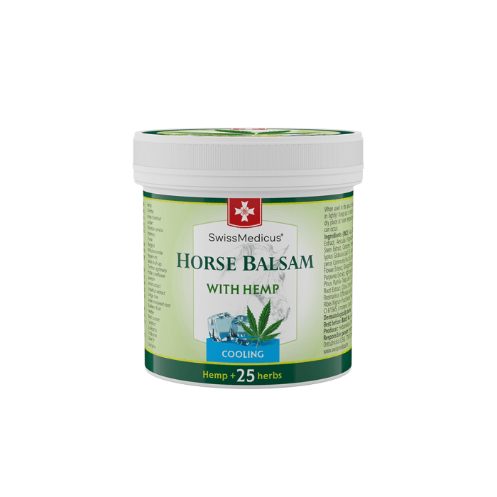 HERBAMEDICUS/SWISSMEDICUS šaldomasis kūno balzamas su kanapių ekstraktu HORSE BALSAM, 250 ml-1
