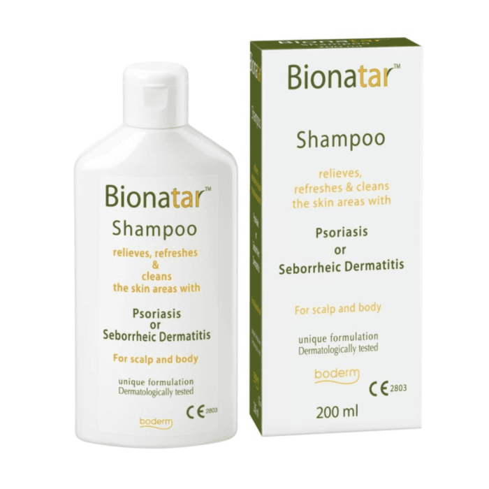 BODERM šampūnas riebiems plaukams BIONATAR, 200 ml