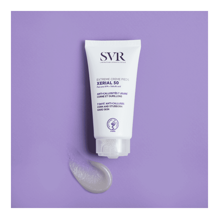 SVR kojų kremas su šlapalu itin kietų pėdų su nuospaudomis priežiūrai XERIAL 50 EXTREME CREME PIEDS, 50 ml-1