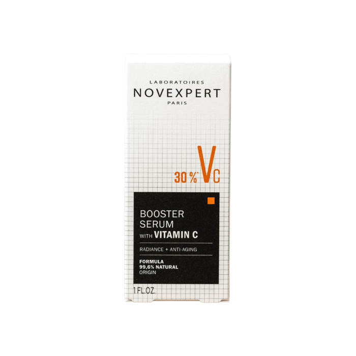 NOVEXPERT koncentruotas, stangrinamasis veido serumas su stabilizuotu vitaminu C (30%), 30 ml