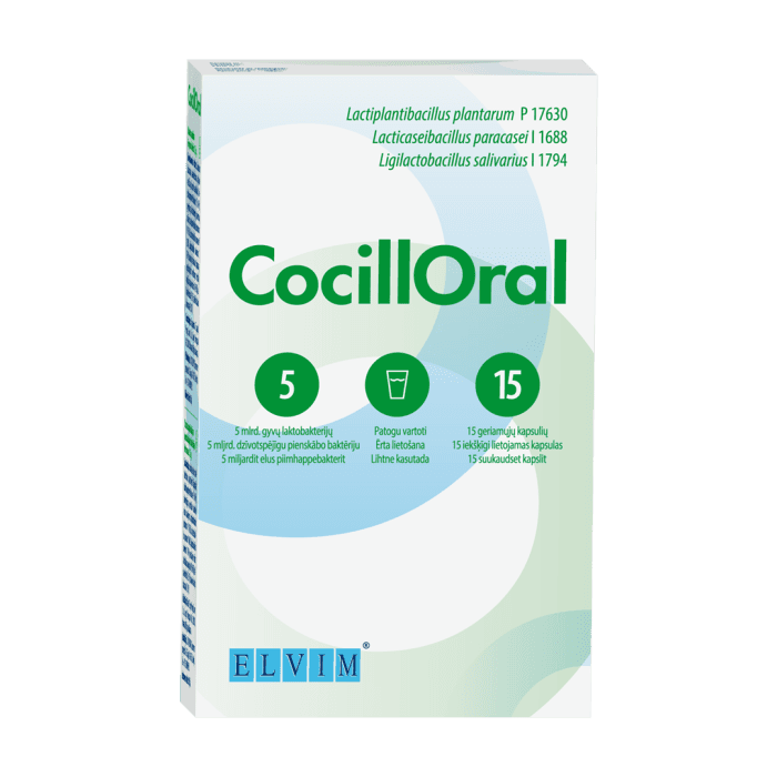 CocillOral, 15 kapsulių