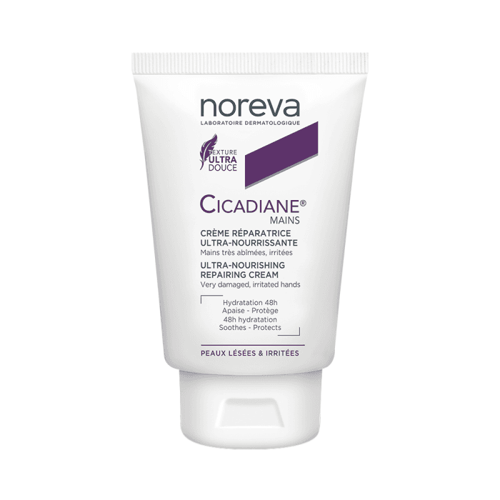 NOREVA intensyviai maitinantis atkuriamasis rankų kremas CICADIANE, nuo 3 m., bekvapis, 50 ml