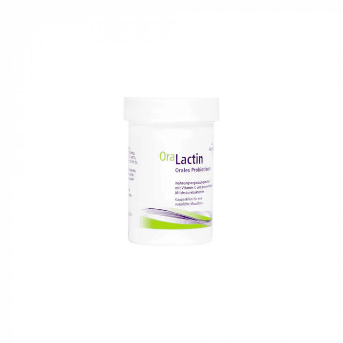 APACARE, OraLactin burnos probiotikai su vitaminu C, 30 kramtomųjų tablečių-2