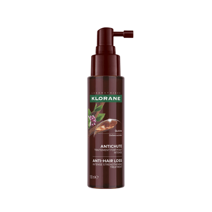 KLORANE serumas nuo plaukų slinkimo su chininu, kofeinu, ekologišku edelveisu ir B grupės vitaminais, 100 ml