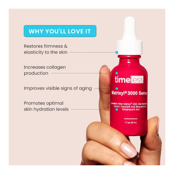 TIMELESS SKIN CARE™ Matrixyl®️ 3000 serumas jautriai odai, 30 ml-1