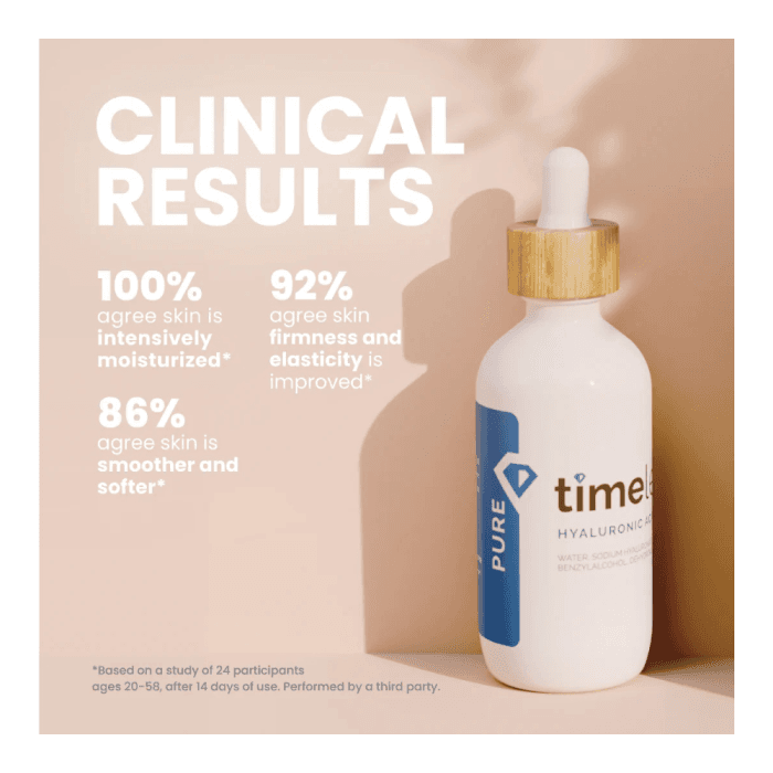 TIMELESS SKIN CARE drėkinantis hialurono serumas. 100% PURE, 30 ml-2