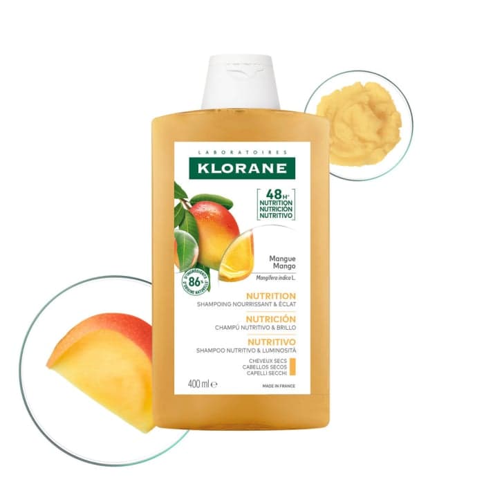 KLORANE maitinamasis šampūnas sausiems plaukams su mango sviestu, 400 ml-1