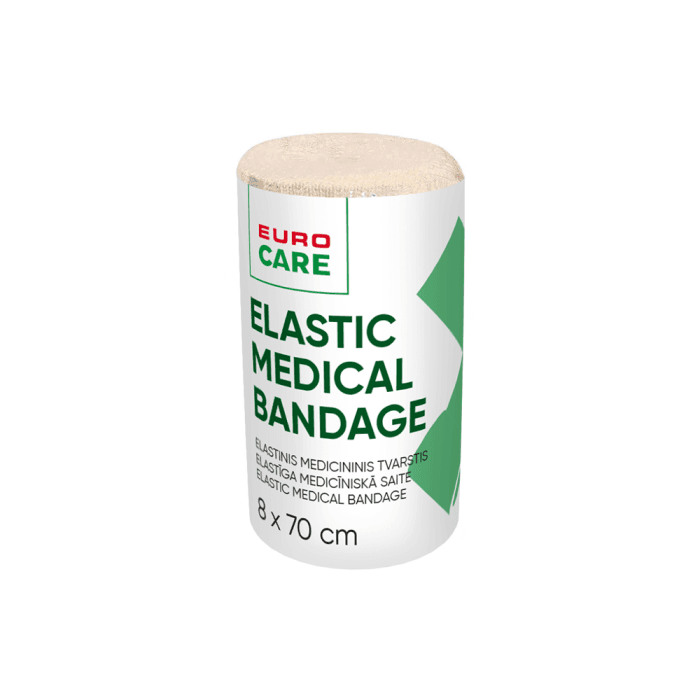 EUROCARE elastinis medicininis tvarstis, 8 x 70cm, 1 vnt.