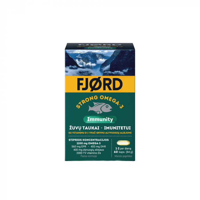 FJORD Strong Omega-3 Immunity, 60 Kapsulės-2