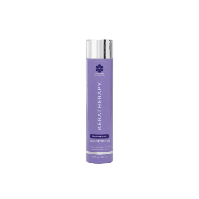 KERATHERAPY tonuojantis kondicionierius šviesintiems plaukams Keratin Infused Totally Blonde Violet, 300 ml