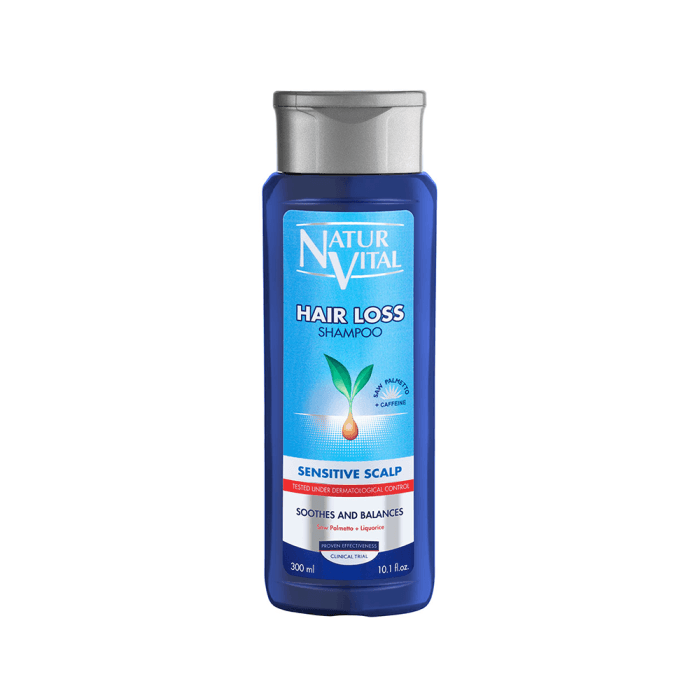 NATUR VITAL šampūnas slenkantiems plaukams ir jautriai galvos odai, 300 ml