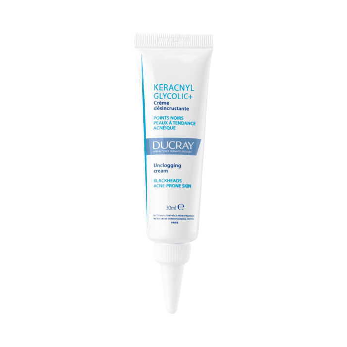 DUCRAY į inkštirus ir aknę linkusios odos kremas KERACNYL GLYCOLIC+, 30 ml