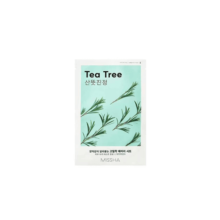 MISSHA lakštinė veido kaukė su arbatmedžiu Airy Fit Sheet Mask Tea Tree, 19 g
