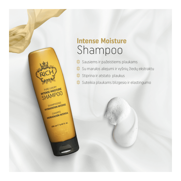 RICH intensyviai drėkinantis šampūnas PURE LUXURY INTENSE, 250 ml-1