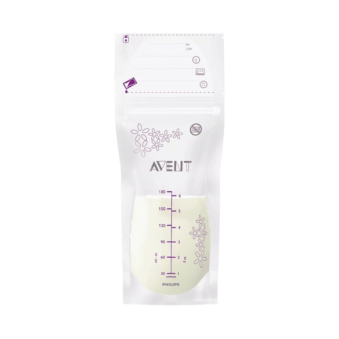 PHILIPS AVENT maišeliai motinos pienui laikyti 180 ml, SCF603/25, 25 vnt., 180 ml-1