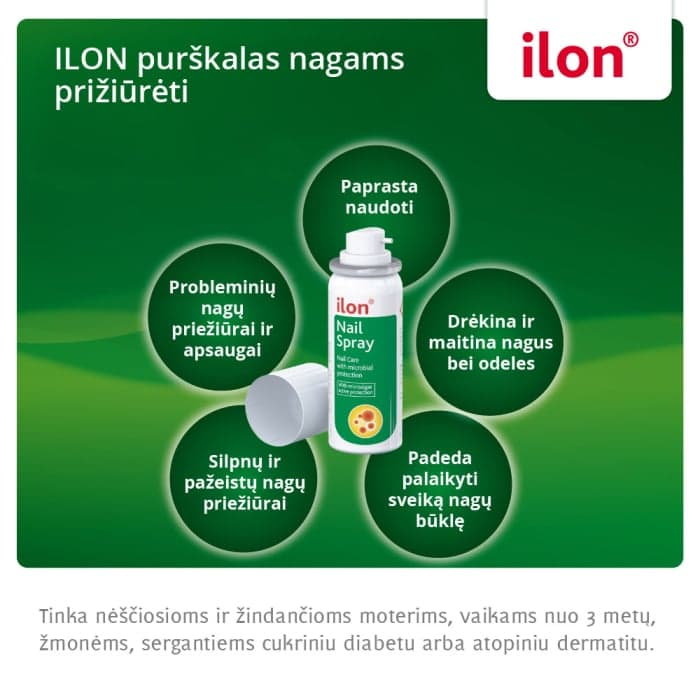 ILON purškalas nagams prižiūrėti, 50 ml-1