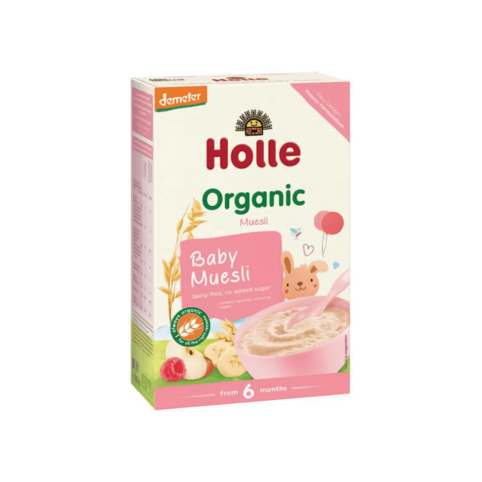 HOLLE biodinaminė sausų pusryčių košė kūdikiams, nuo 6 mėn., LT-EKO-001, 250 g