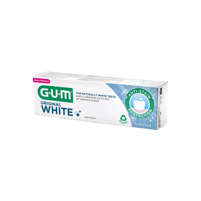 SUNSTAR GUM balinamoji dantų pasta ORIGINAL WHITE, 75 ml-2