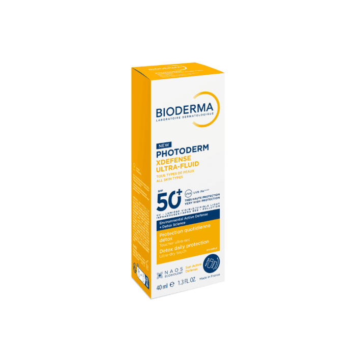 BIODERMA labai aukštos apsaugos ir itin lengvos tekstūros, detoksikuojantis fluidas nuo saulės ir taršos, PHOTODERM XDEFENSE ULTRA-FLUID SPF50+, 40 ml-2
