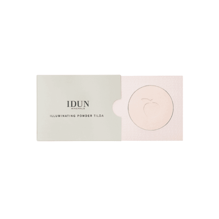 IDUN MINERALS švytėjimo suteikianti kompaktinė pudra TILDA, Nr. 1522, 3.5 g