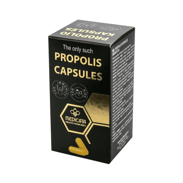 PROPOLIO KAPSULĖS, 40 kapsulių-1