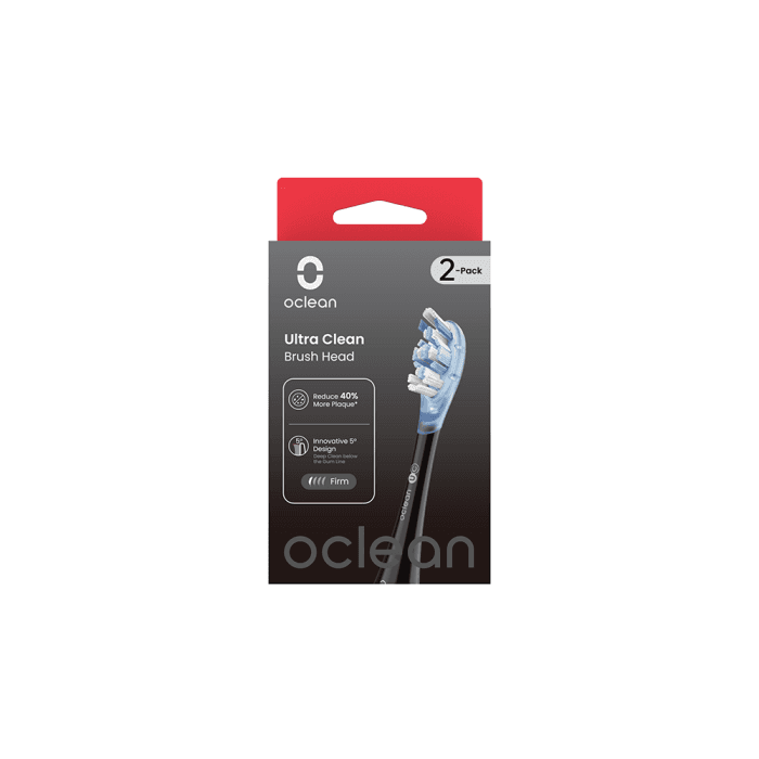OCLEAN pakaitinės galvutės ULTRA CLEAN UC02 B02, juoda spalva, 2 vnt.-1