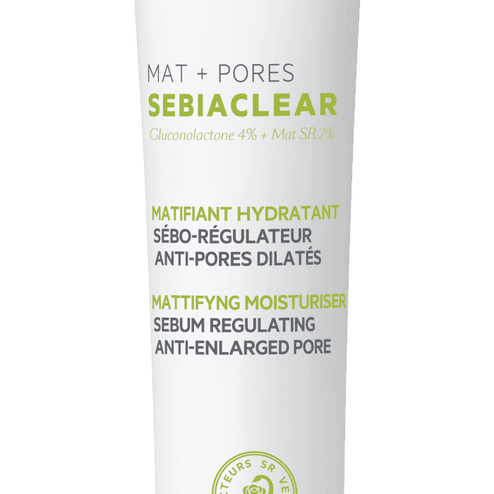 SVR veido kremas itin riebiai, į aknę linkusiai odai SEBIACLEAR MAT+PORES, 40 ml, 40 ml