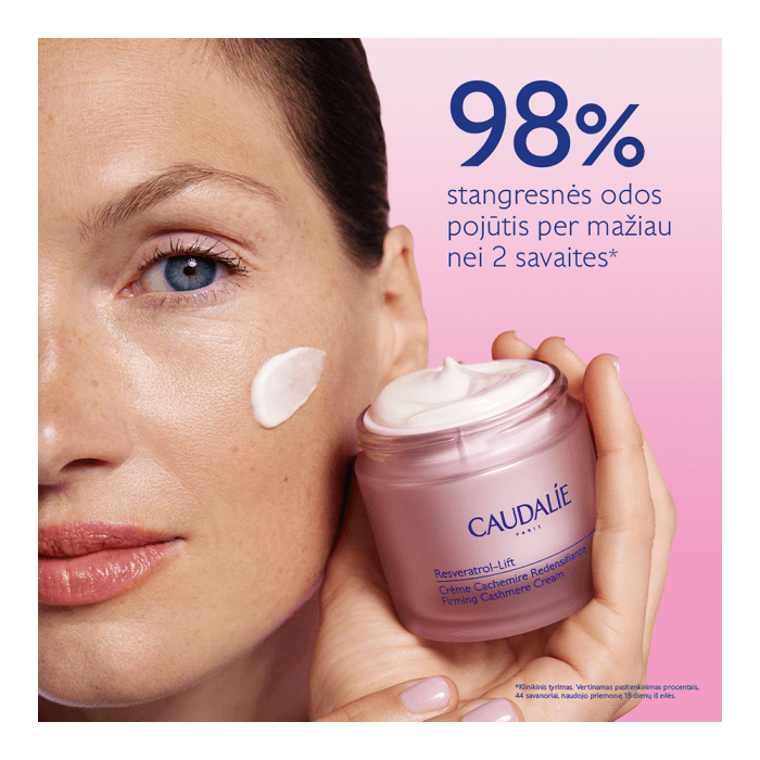 CAUDALIE dieninis veido kremas suglebusiai odai RESVERATROL-LIFT FIRMING CASHMERE CREAM, 50 ml-1