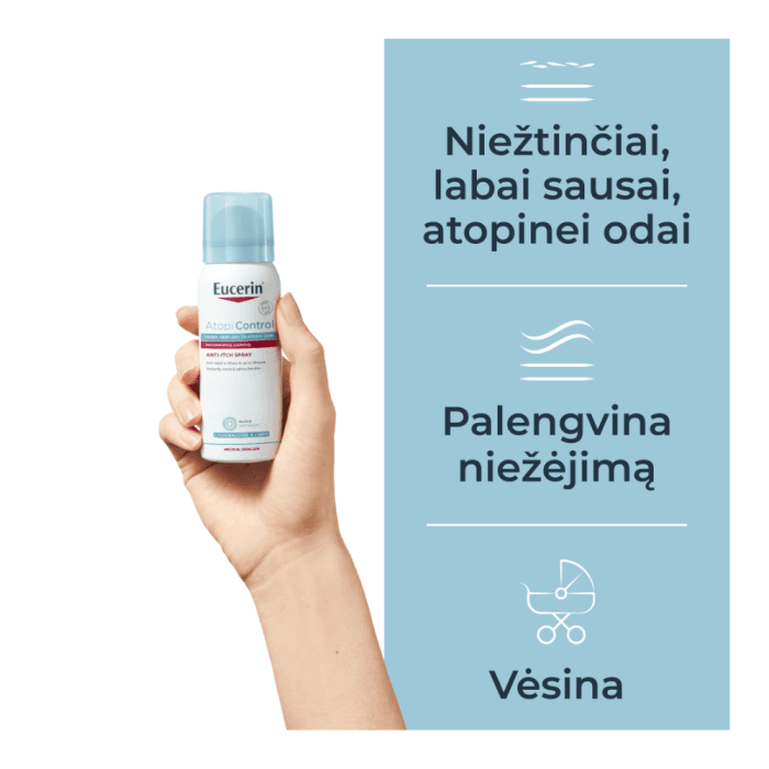 EUCERIN purškalas niežtinčiai odai ATOPICONTROL, 50 ml-1
