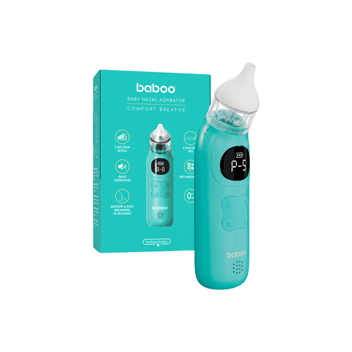 BABOO kūdikių nosies aspiratorius Comfort Breathe, 0+ mėn, 1 vnt.