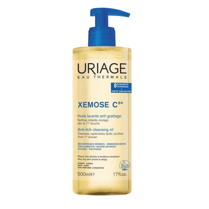 URIAGE,  aliejinis prausiklis veidui ir kūnui XEMOSE C8+ HUILE, 500 ml