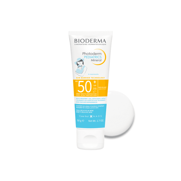 BIODERMA mineralinė apsauga nuo saulės kūdikiams (nuo 0 metų), PHOTODERM PEDIATRICS MINERAL SPF50+, 50 g-1