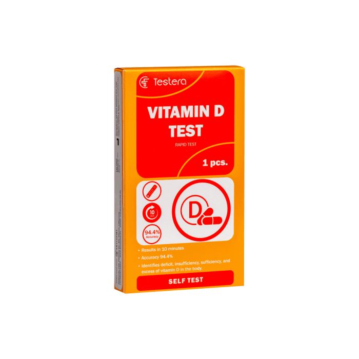 TESTERA vitamino D testas, 1 vnt.