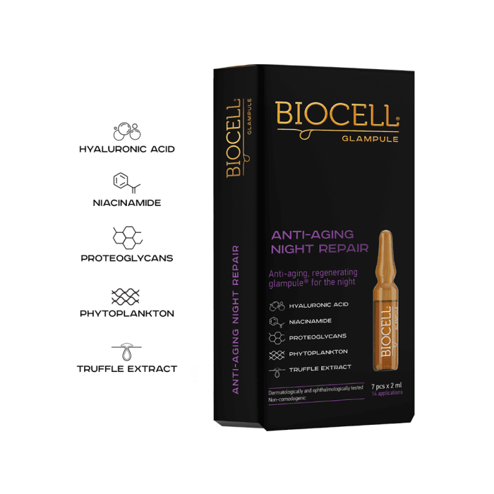 BIOCELL® glampule ANTI-AGING NIGHT REPAIR, 7 Ampulės-1