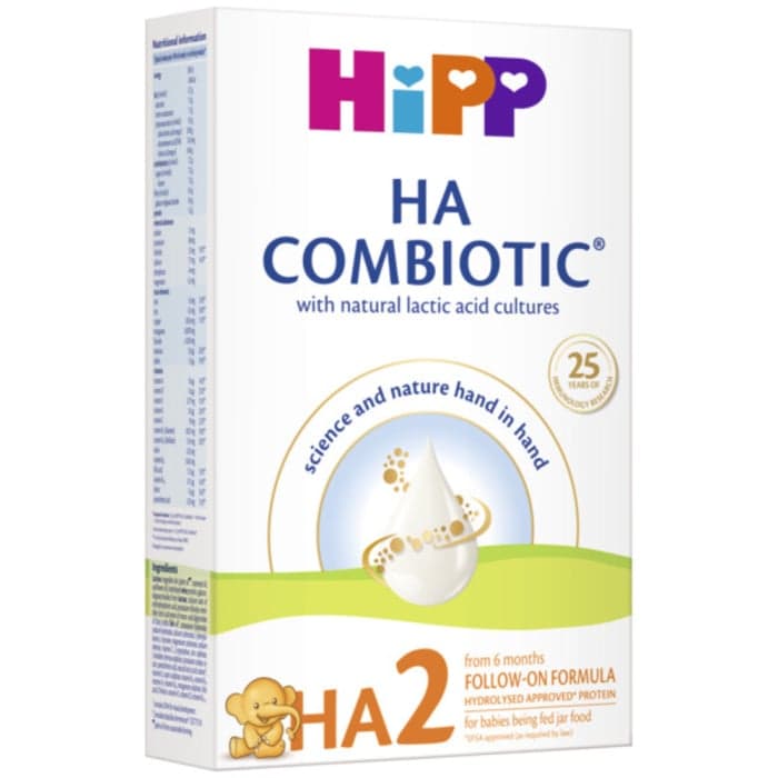 HiPP tolesnio maitinimo mišinys kūdikiams su hidrolizuotais baltymais COMBIOTIC HA2, nuo 6 mėn., 350 g