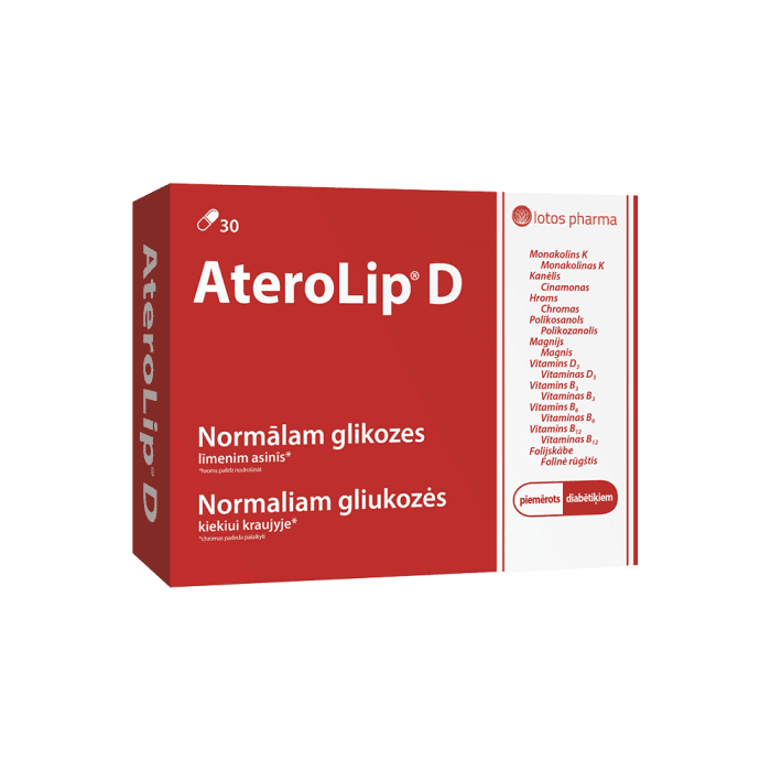 ATEROLIP D, 30 kapsulių