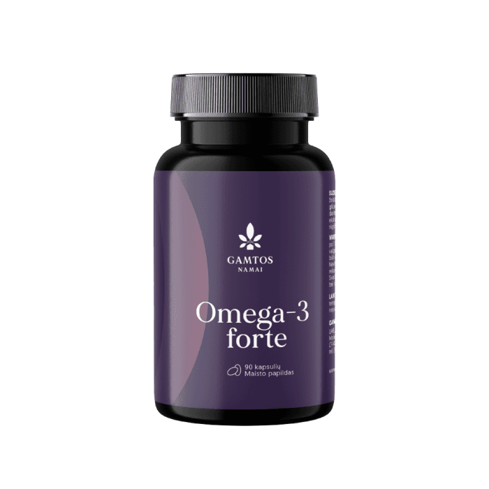 GAMTOS NAMAI OMEGA-3 FORTE, 90 kapsulių