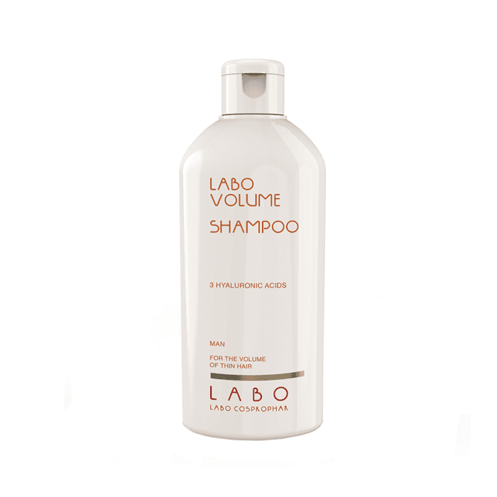 LABO VOLUME šampūnas suteikiantis apimties su 3 hialurono rūgštimis vyrams, 200 ml