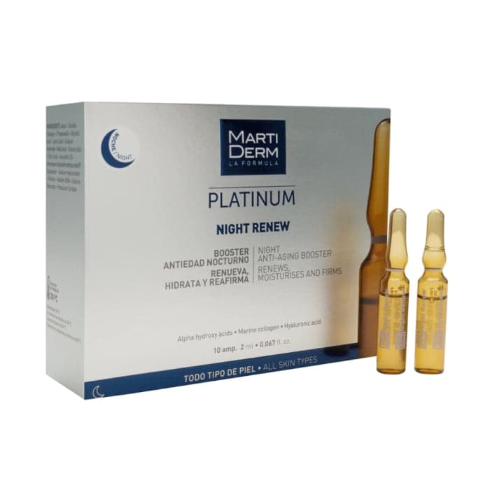 MARTIDERM atkuriamosios naktinės veido ampulės NIGHT RENEW, 10 vnt.-1