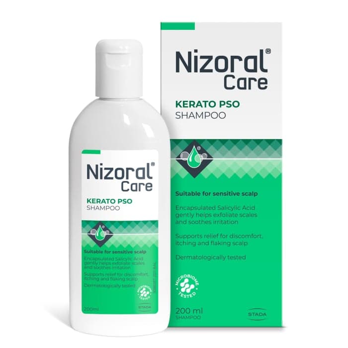 NIZORAL, šampūnas, CARE KERATO PSO, 200 ml