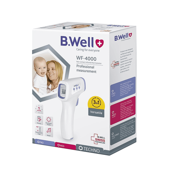 B. WELL bekontaktis infraraudonųjų spindulių termometras WF-4000, 1 vnt.-1