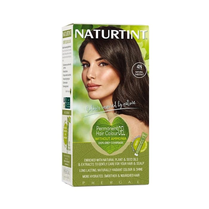 NATURTINT ilgalaikiai plaukų dažai be amoniako NATURALLY BETTER, 4N NATURAL CHESTNUT, 170 ml