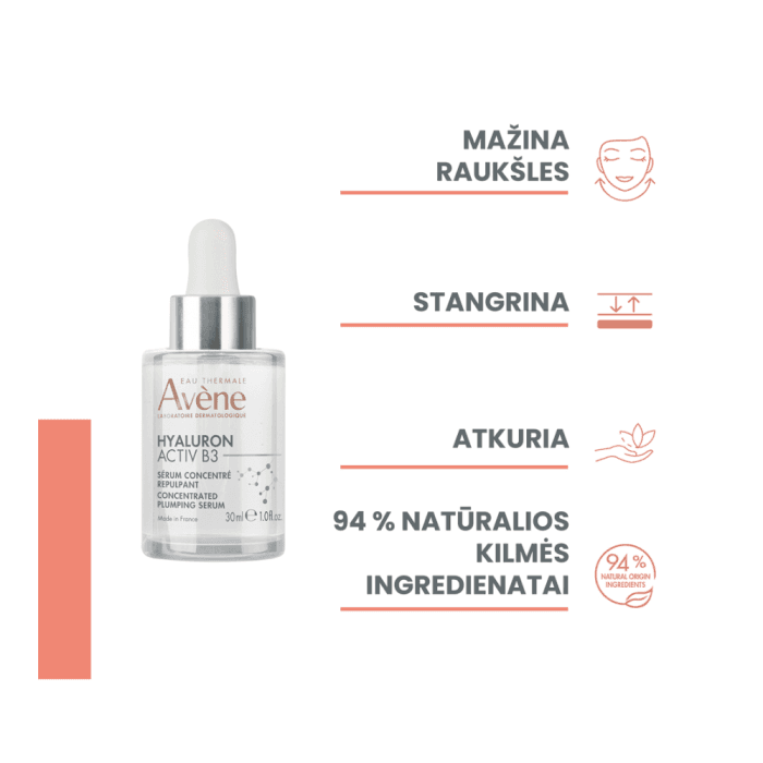 EAU THERMALE AVÈNE koncentruotas serumas brandžiai odai HYALURON ACTIVE B3, 30 ml-1