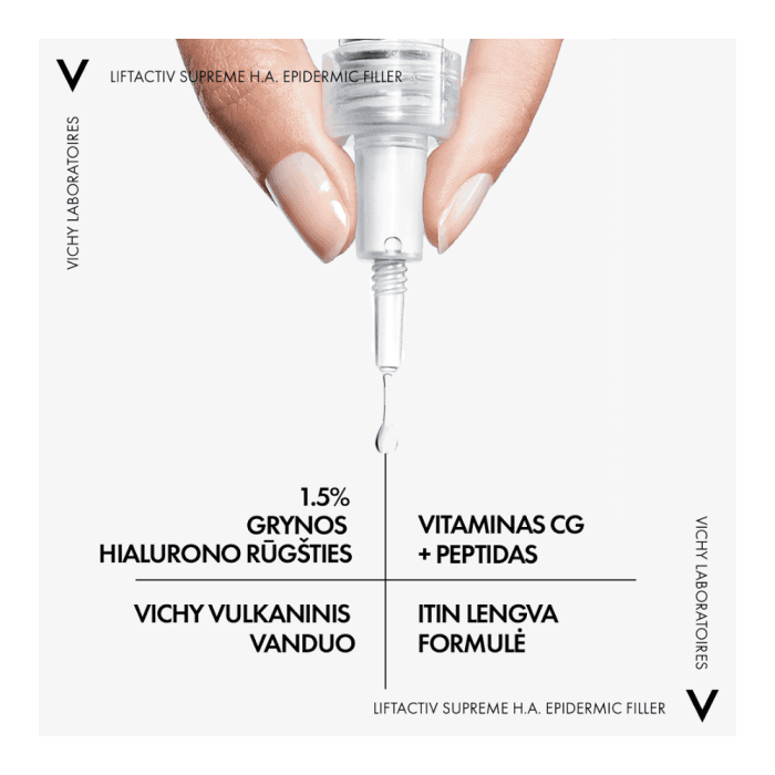 VICHY stangrinamasis veido serumas LIFTACTIV SUPREME EPIDERMIC FILLER, bekvapis, 30 ml-2