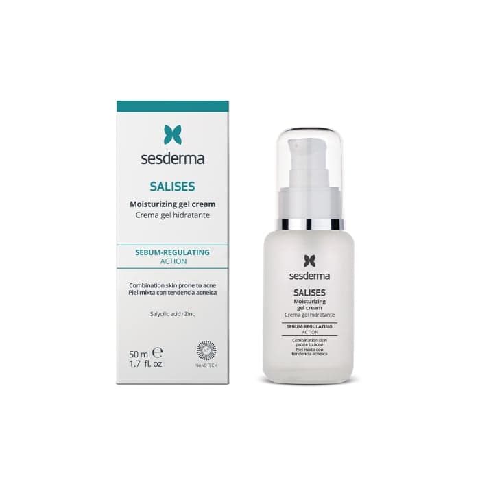 SESDERMA drėkinamasis gelinis kremas į aknę linkusiai odai SALISES, 50 ml