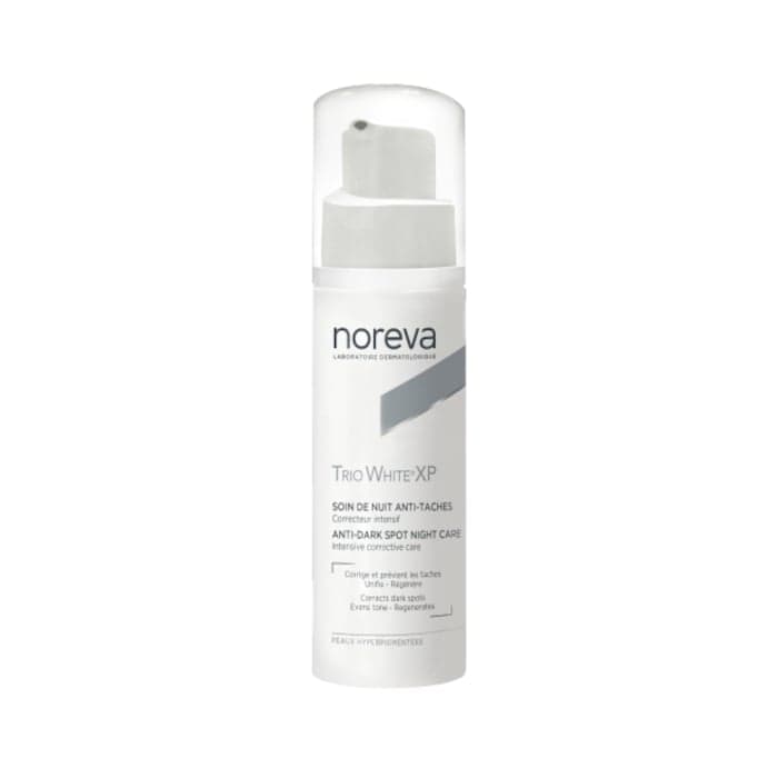 NOREVA naktinis pigmentines dėmes mažinantis kremas TRIO WHITE XP, 30 ml